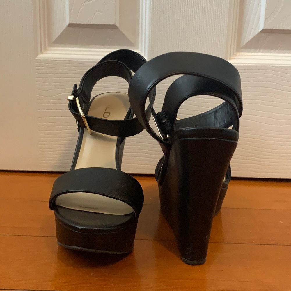 Aldo strap wedge heels